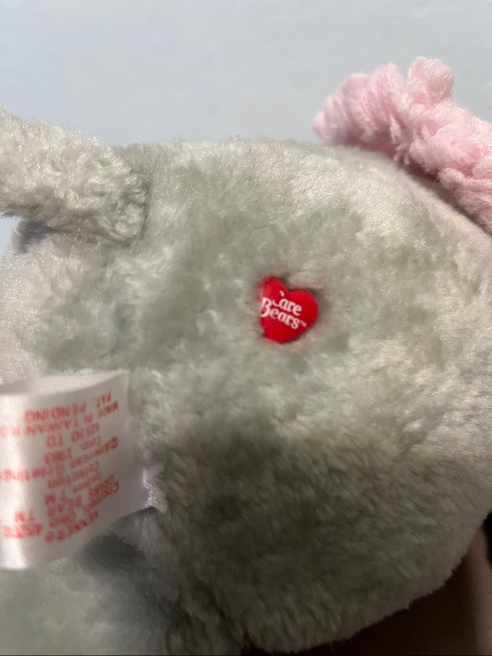 Kenner CARE BEARS Vintage 1983 15" GRAMS BEAR Grandma Gray Plush Toy - Picture 4 of 5